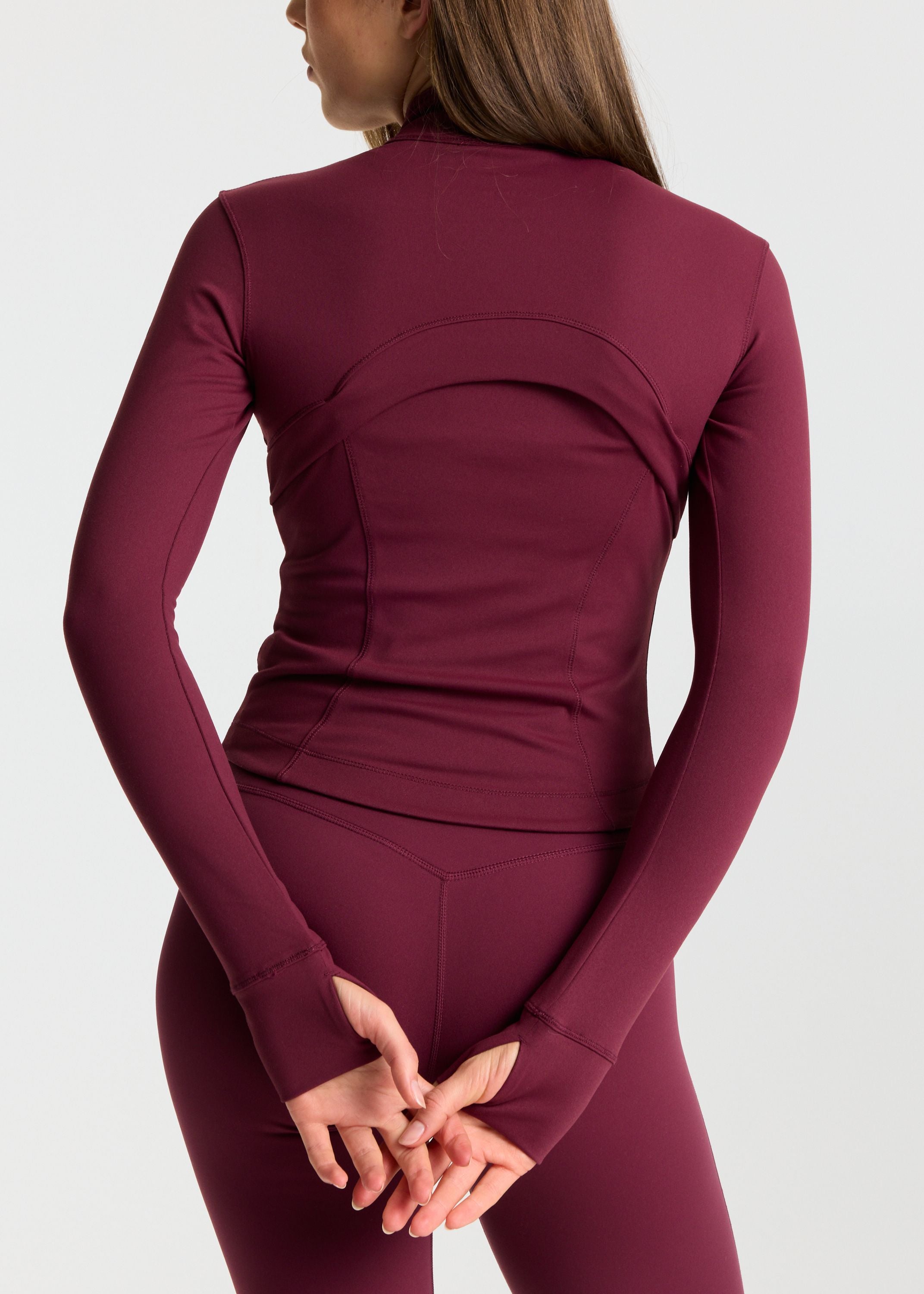 W. Sculptluxe® Zip Jacket - Midnight Cherry